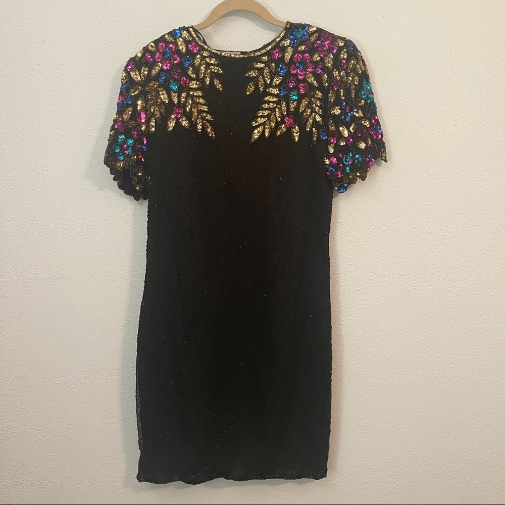 Stenay Vintage Silk Beaded Sequin Dress